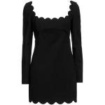 Vestidos negros de viscosa de manga larga manga larga de punto Saint Laurent Paris talla S para mujer 