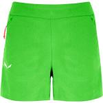 Shorts verdes de poliamida rebajados con logo Salewa talla XS para mujer 