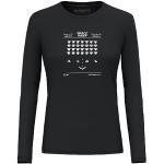 Camisetas interiores deportivas negras de merino Tencel Salewa talla M para mujer 
