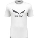 Camisetas deportivas blancas de algodón transpirables con logo Salewa talla XS para hombre 