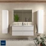Muebles blancos de madera de baño minimalista Salgar de materiales sostenibles 