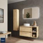Muebles grises de madera de baño minimalista Salgar de materiales sostenibles 