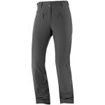 Pantalones negros de poliester de esquí impermeables Salomon Edge talla S para mujer 