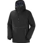 Chaquetas negras de gore tex de esquí de invierno impermeables, transpirables con capucha Salomon talla XL para hombre 