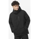 Abrigos negros de gore tex con capucha  impermeables, transpirables Salomon talla M 