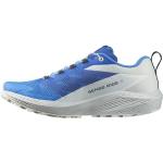 Zapatillas azules de tejido de malla de running rebajadas Salomon Trail talla 41 para hombre 