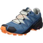 Botas azules de trekking rebajadas Salomon Speedcross 5 talla 42 para hombre 