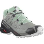 Zapatillas grises de piel de running rebajadas Salomon Speedcross 5 talla 39,5 para mujer 