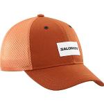 Gorras trucker naranja transpirables con logo Salomon talla M para mujer 