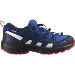 Zapatillas azules de goma de running rebajadas con rayas Salomon XA Pro talla 35 para mujer 