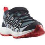 Zapatillas grises de running rebajadas con rayas Salomon XA Pro talla 28 para mujer 