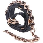 Cinturones cadena negros de cuero largo 95 Ferragamo para mujer 