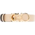 Cinturones beige de cuero con hebilla  largo 75 Ferragamo talla L para mujer 