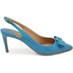 Zapatos azules de cuero de tacón rebajados con tacón de 7 a 9cm Ferragamo talla 35,5 para mujer 