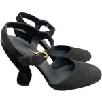 Sandalias negras de tacón rebajadas Ferragamo talla 35 para mujer 