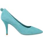 Zapatos azules de ante de tacón con tacón de aguja Ferragamo talla 40,5 para mujer 