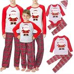 Pijamas de poliester dos piezas de invierno para navidad tallas grandes informales talla 3XL para mujer 