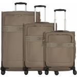 Set de maletas beige de poliester rebajadas con cierre Samsonite 