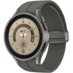 Smartwatches grises rebajados con GPS con medidor de frecuencia cardíaca militares SAMSUNG Galaxy Watch5 Pro WiFi 5 Bar para mujer 