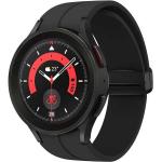 Smartwatches negros rebajados con GPS con medidor de frecuencia cardíaca militares SAMSUNG Galaxy Watch5 Pro WiFi 5 Bar para mujer 