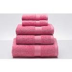 Juegos de toallas rosas de algodón Sancarlos 30x50 en pack de 5 piezas 