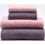 Juegos de toallas grises de algodón Sancarlos 70x140 