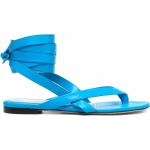 Sandalias azules de cuero de tiras rebajadas The Attico talla 39 para mujer 