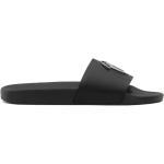 Sandalias negras de goma de cuero rebajadas con logo GIUSEPPE ZANOTTI talla 39 para hombre 
