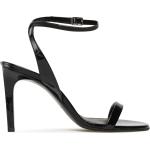 Sandalias negras de charol de cuero Calvin Klein talla 40 para mujer 