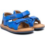 Sandalias azules de goma de cuero con logo talla 21 para mujer 