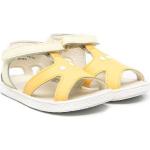 Sandalias amarillas de goma de cuero con logo talla 21 para mujer 