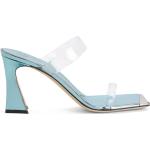 Sandalias deportivas azules de PVC rebajadas metálico GIUSEPPE ZANOTTI talla 39 para mujer 
