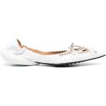 Sandalias blancas de goma de cuero con logo talla 39 para mujer 