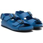 Sandalias azules de goma de tiras rebajadas con logo talla 32 para mujer 
