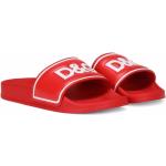 Sandalias rojas de piel de cuero rebajadas con logo Dolce & Gabbana talla 36 para mujer 