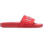 Sandalias planas rojas de goma con logo Dsquared2 talla 46 para hombre 