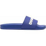 Sandalias planas azules de goma rebajadas con logo Dsquared2 talla 44 para hombre 