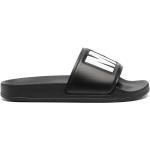 Sandalias negras de PVC de tiras con logo MSGM talla 38 para mujer 