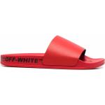 Sandalias planas rojas de goma con logo Off-White talla 41 para hombre 