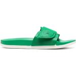 Sandalias verdes de goma de tiras con logo adidas Adidas by Stella McCartney de materiales sostenibles para mujer 