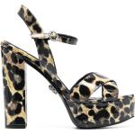 Sandalias de cuero con plataforma rebajadas leopardo Philipp Plein talla 39 para mujer 