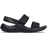 Sandalias deportivas negras de sintético de verano Crocs para mujer 