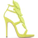 Sandalias amarillas fluorescentes de cuero de cuero con logo GIUSEPPE ZANOTTI talla 39 para mujer 