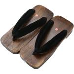 Sandalias negras de tiras con botones talla 40 para mujer 