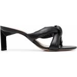 Sandalias negras de poliuretano de cuero rebajadas con logo SCHUTZ talla 36 para mujer 