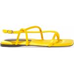 Sandalias amarillas de cuero de tiras con logo PROENZA SCHOULER talla 38 para mujer 