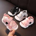 Sandalias deportivas grises de sintético para niña 