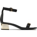 Sandalias negras de piel de cuero rebajadas informales DKNY talla 36 para mujer 