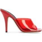 Sandalias rojas de cuero de cuero rebajadas con logo GIUSEPPE ZANOTTI talla 35 para mujer 