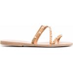 Sandalias de goma de cuero con logo Ancient Greek Sandals con perlas talla 39 de materiales sostenibles para mujer 